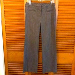 ^ EUC Pinstripe (Black & White) Flare Pants - Size 10